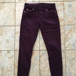 7 For All Mankind cranberry jean size 30